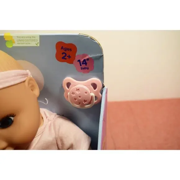 Gigglescape 14" Girl Baby Doll - Blonde Hair + Blue Eyes - Picture 4 of 10